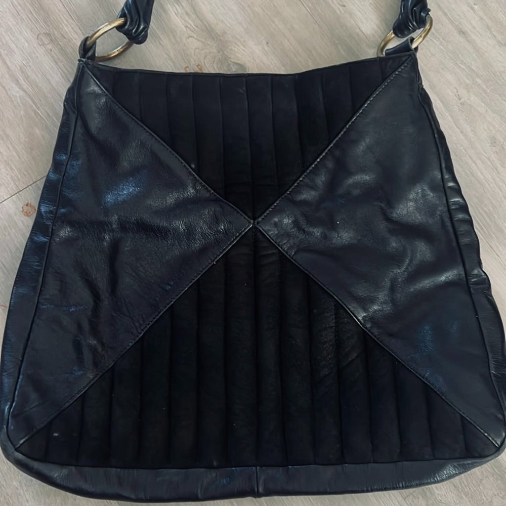 Golden bleu black bag
